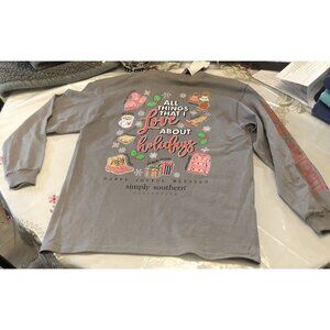 Simply Southern Long Sleeve Youth Med "All the Things I Love About the Holidays"